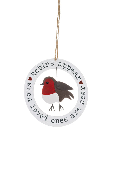 Shoeless Joe Robins Appear When Loved Ones Are Near Hanging Decoration