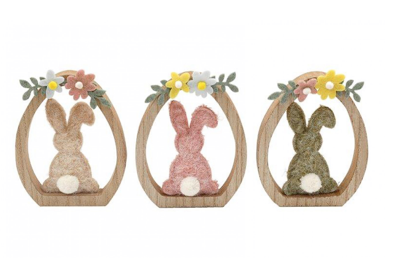 Sifcon Bunny Decoration 12 x 15.5cm