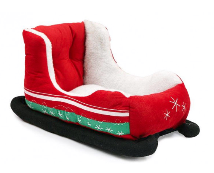 Sifcon Pet Christmas Sleigh Bed