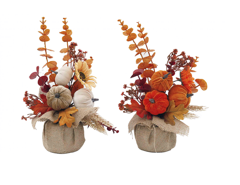Sifcon Halloween Autumn Pumpkin Floral Bouquet