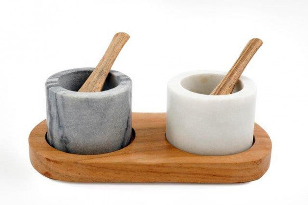 Sifcon Marble Salt And Pepper Set