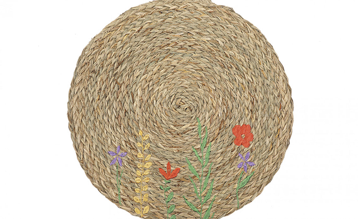 Sifcon Meadow Flower Embossed Place Mat