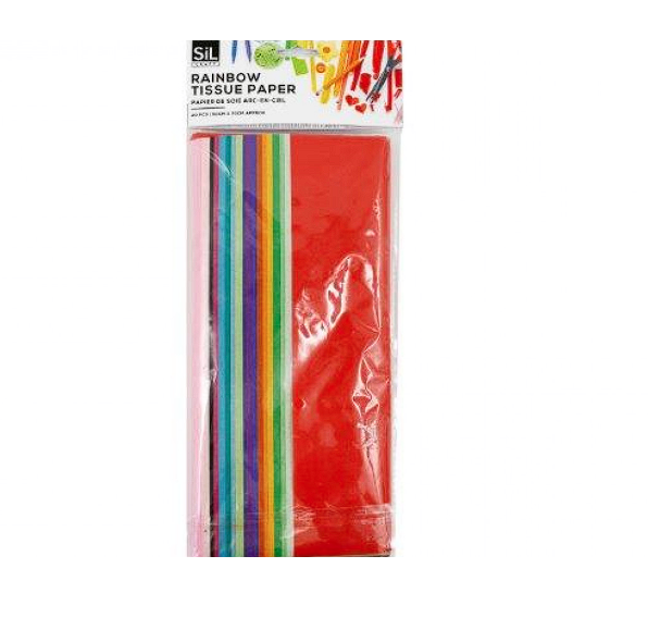 Sifcon Rainbow Tissue Paper Pack Of 20