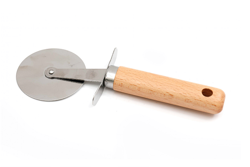 Sifcon Wood Handle Pizza Cutter