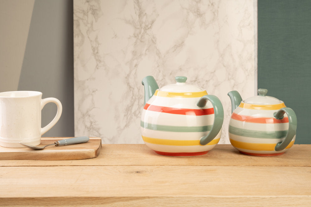 Siip Multi Stripe Autumn 6 Cup Teapot