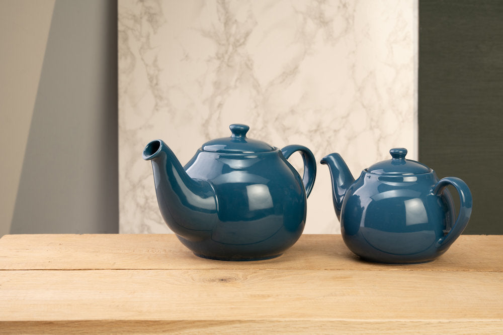 Siip Solid Glaze Dark Blue 6 Cup Teapot