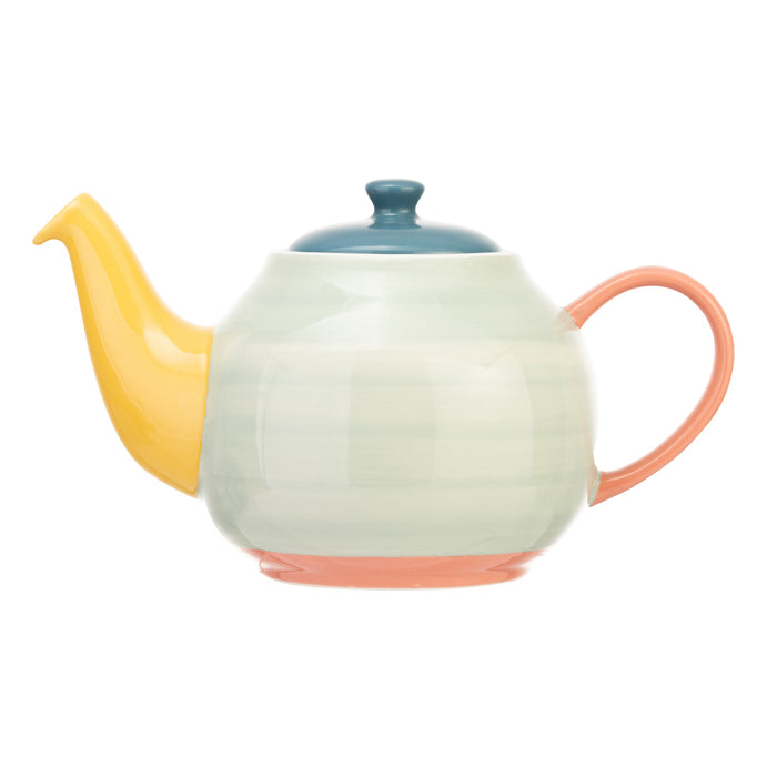 Siip Colour Block 6 Cup Teapot