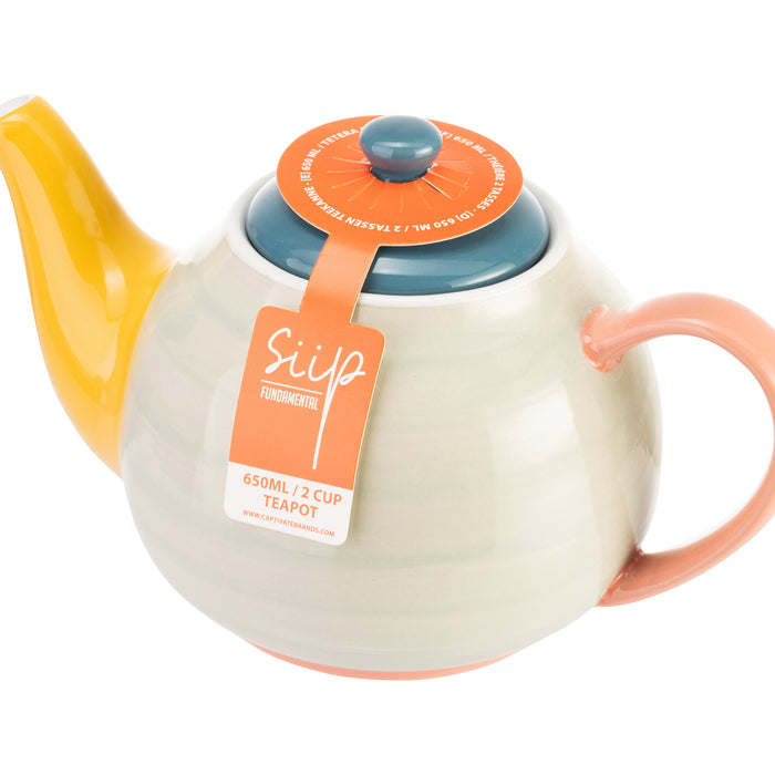 Siip Colour Block 2 Cup Teapot