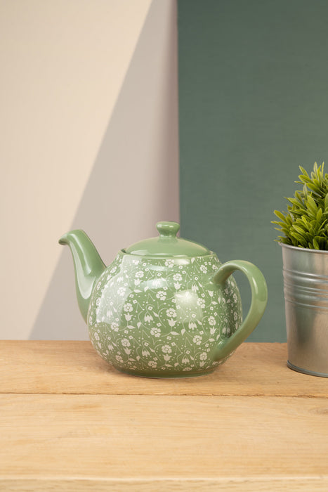 Siip Ditsy Floral 2 Cup Green Teapot