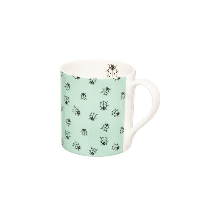 Siip Small Straight Green Ladybird Mug