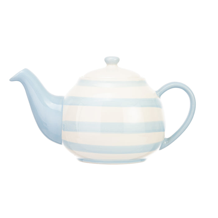 Siip Wide Horizontal Stripe 2 Cup Blue Teapot