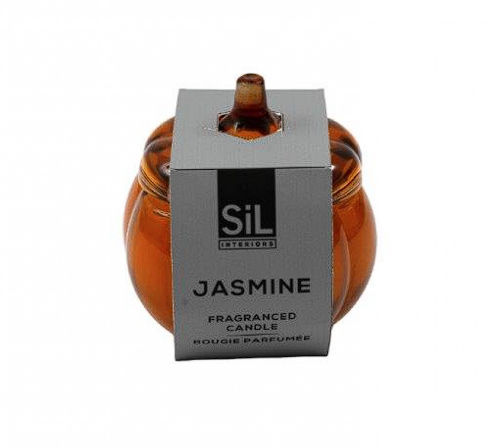 Sil Glass Pumpkin Candle Pot