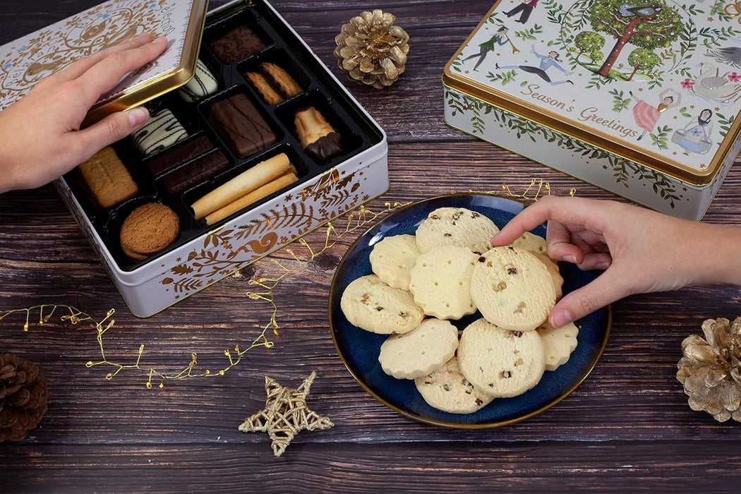 12 Days Of Christmas Tin Scottish Shortbread Biscuit Tin