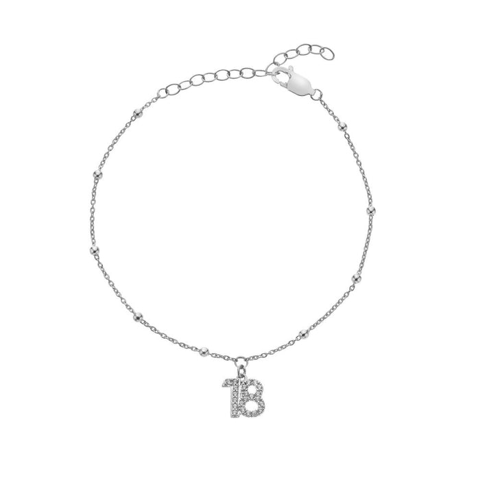 Hot Diamonds Silver Whisper Bracelet - 18th Birthday