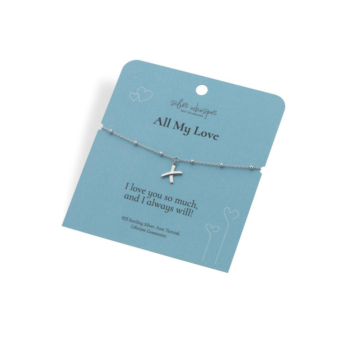 Hot Diamonds Silver Whisper Bracelet - All My Love