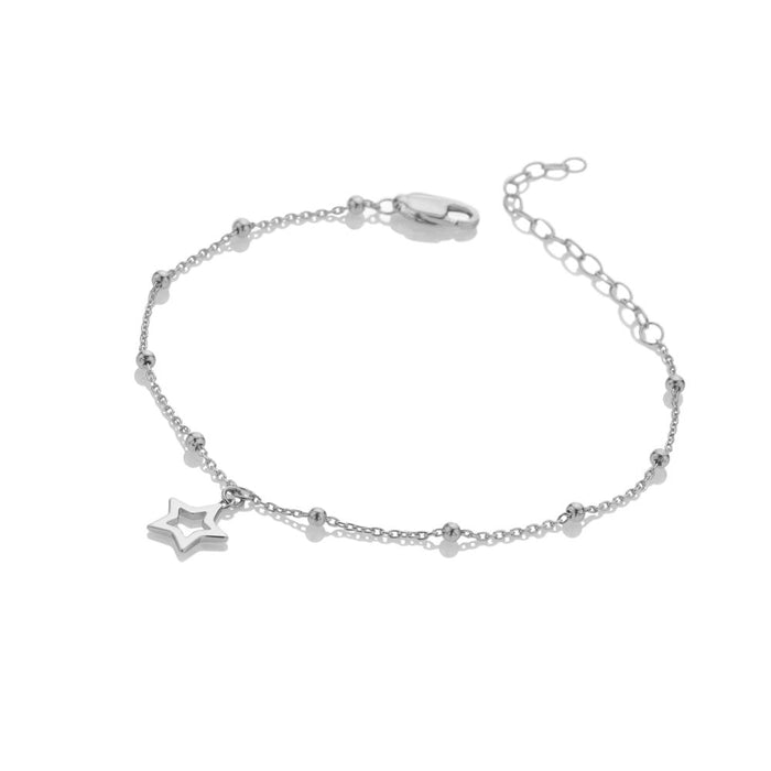 Hot Diamonds Silver Whisper Bracelet - Christmas Star