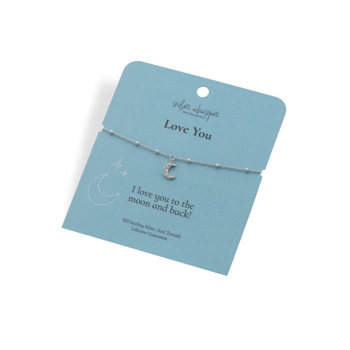 Hot Diamonds Silver Whisper Bracelet - Love You