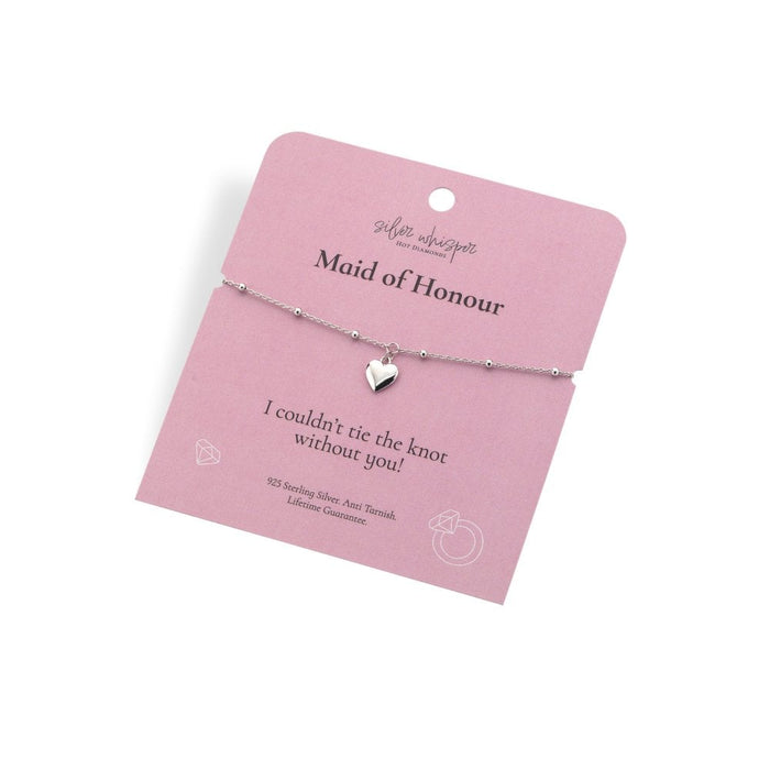 Hot Diamonds Silver Whisper Bracelet - Maid Of Honour
