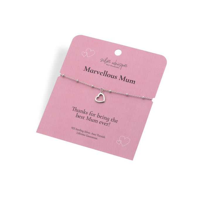 Hot Diamonds Silver Whisper Bracelet - Marvellous Mum