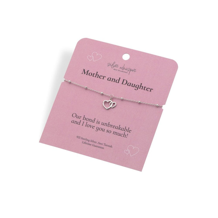 Hot Diamonds Silver Whisper Bracelet - Mother and Daughter