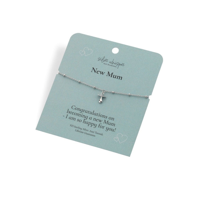 Hot Diamonds Silver Whisper Bracelet - New Mum