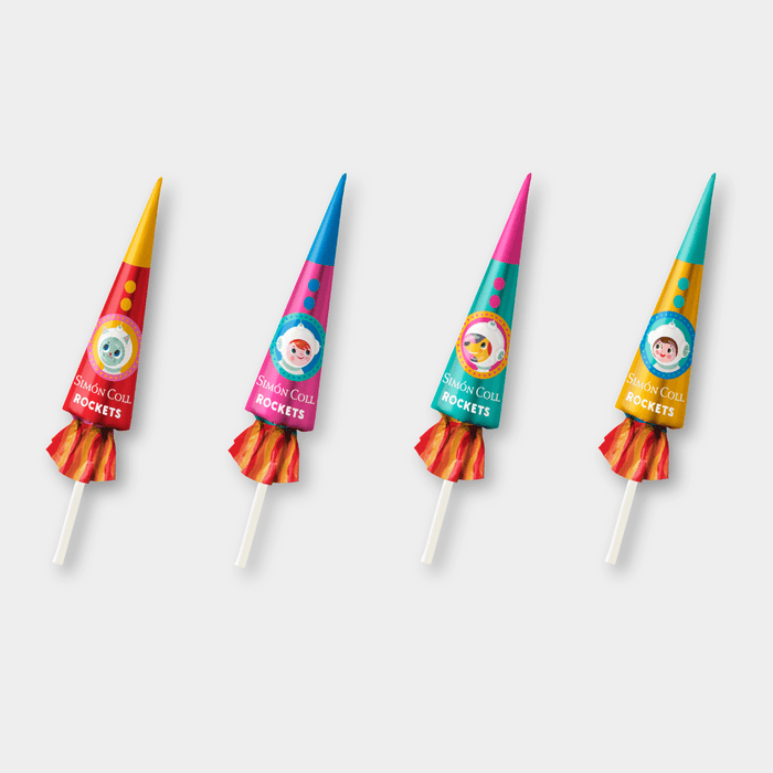 Simon Coll Chocolate Umbrellas Rockets