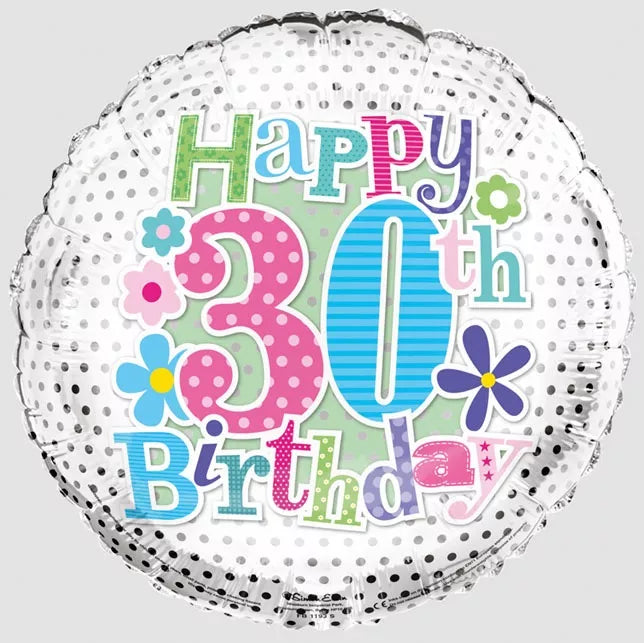 Simon Elvin 30th Birthday Balloon