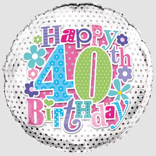 Simon Elvin 40th Birthday Balloon