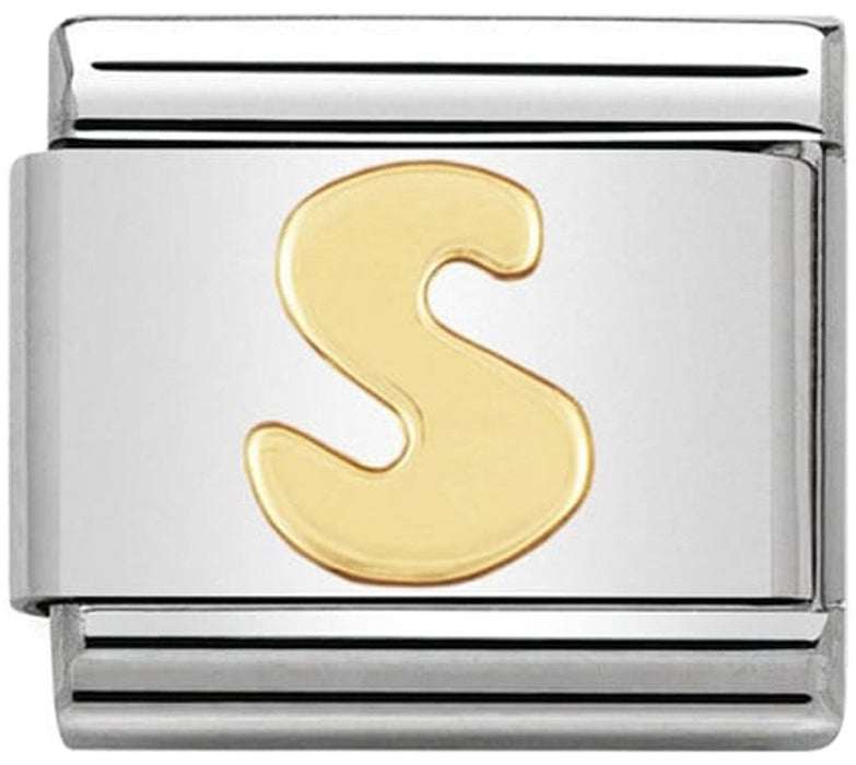 Nomination Classic Gold Letter S Charm
