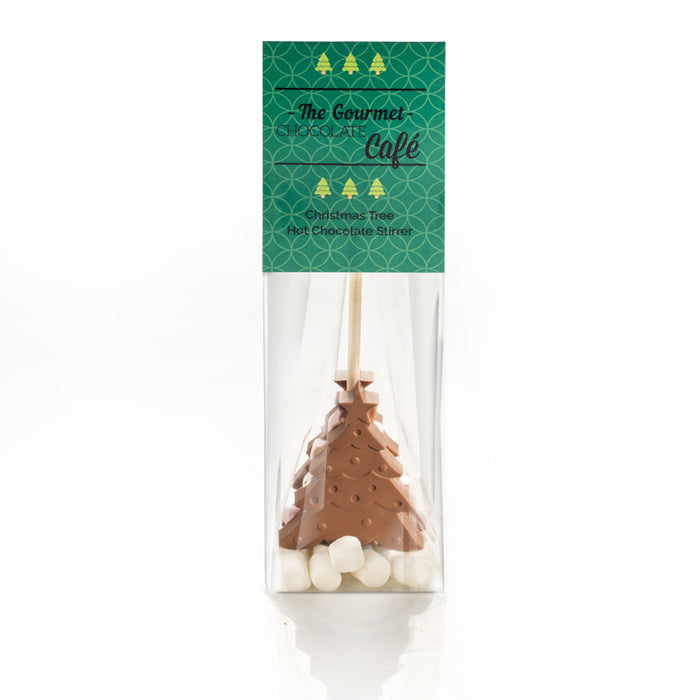 The Gourmet Chocolate Pizza Company Christmas Snowman Or Tree Hot Chocolate Stirring Stick