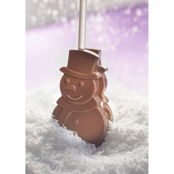 The Gourmet Chocolate Pizza Company Christmas Snowman Or Tree Hot Chocolate Stirring Stick