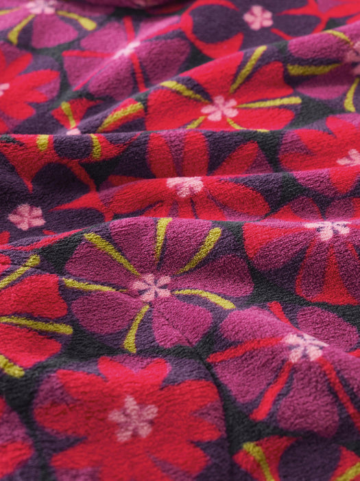 Seasalt Women's Snugsoft Top In Handicraft Flowers Grape