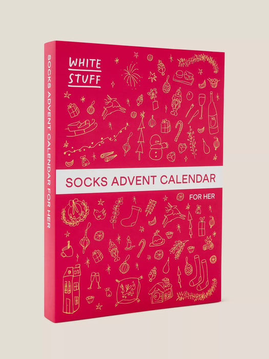 White Stuff Women's 12 Days of Christmas Sock Advent Calendar