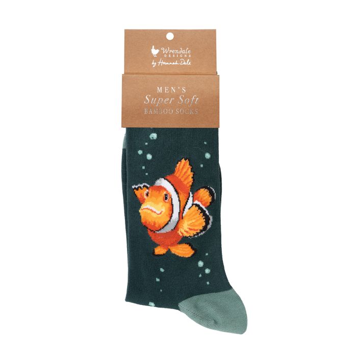 Wrendale Designs 'Clowning Around' Fish Men's Socks
