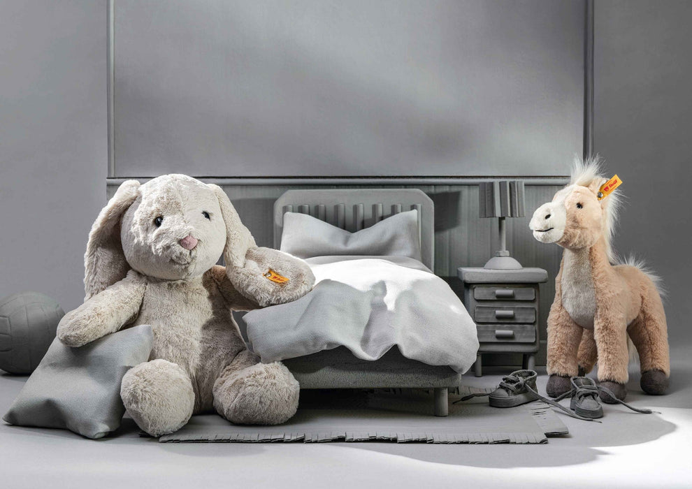 Steiff Soft Cuddly Friends Hoppie Rabbit Grey 28cm