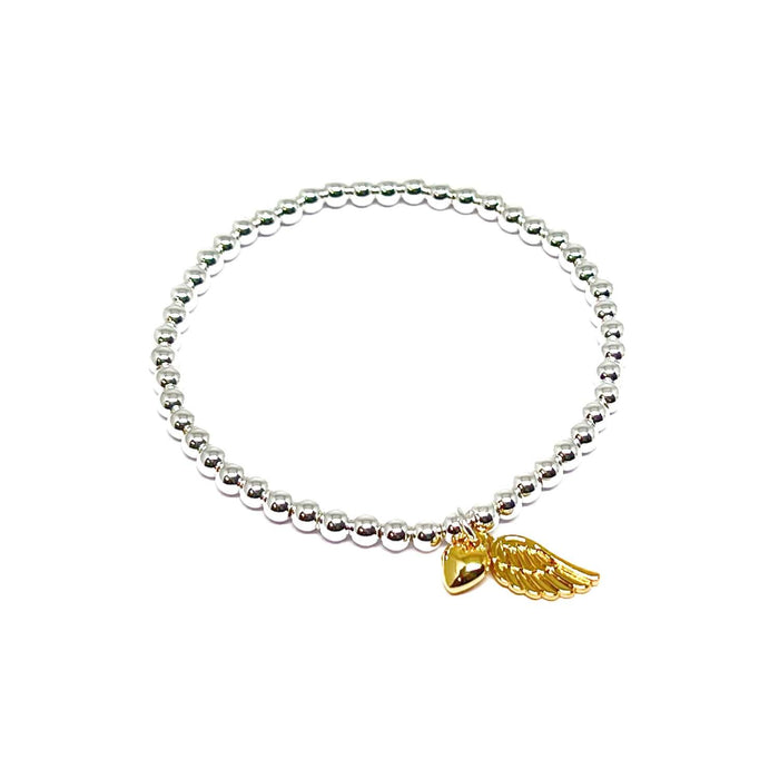 Clementine Sophia Angel Wing Bracelet - Gold