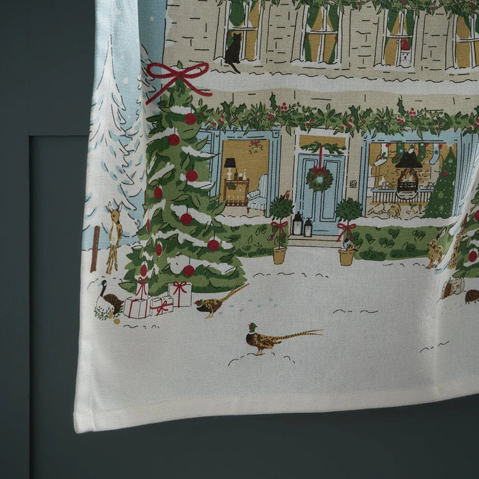 Sophie Allport Christmas House Tea Towel