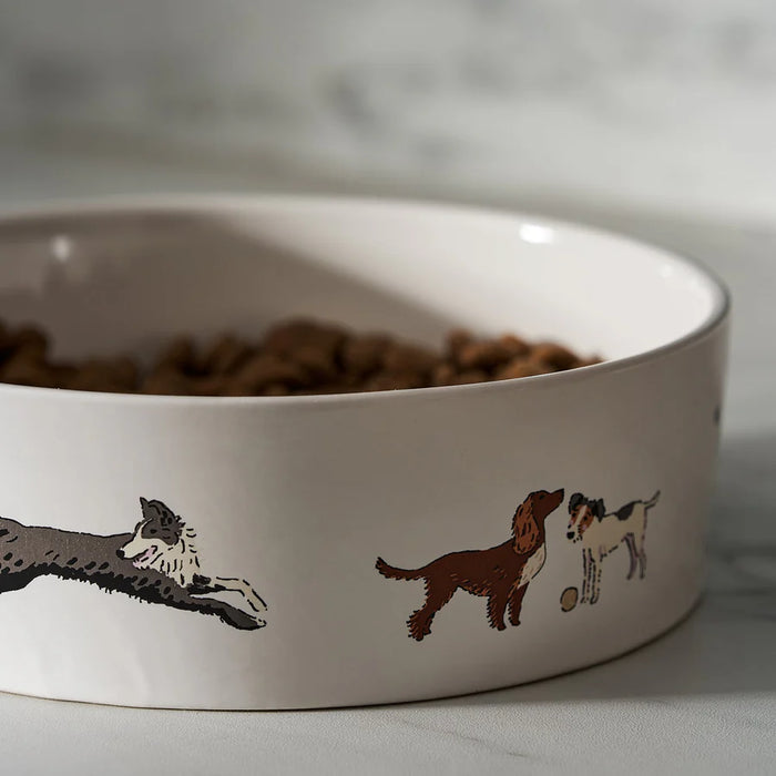 Sophie Allport Doggy Daycare Stoneware Dog Bowl