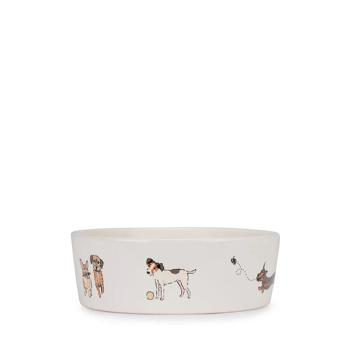 Sophie Allport Doggy Daycare Stoneware Dog Bowl