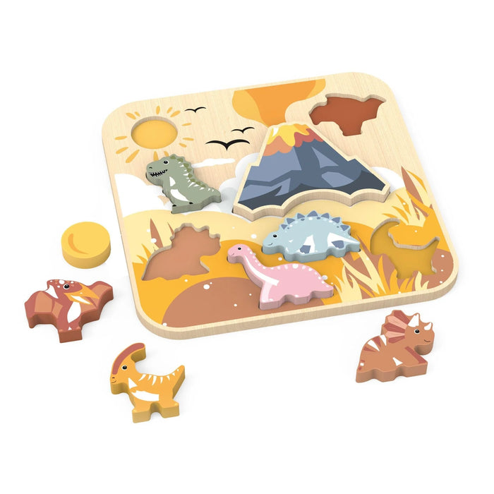 Speedy Monkey Chunky Puzzle Dinosaur