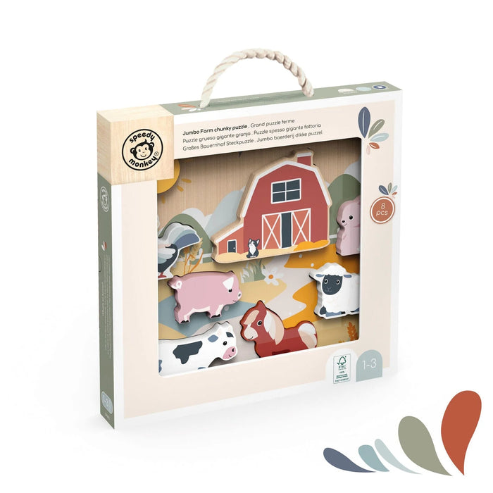 Speedy Monkey Chunky Puzzle Farm
