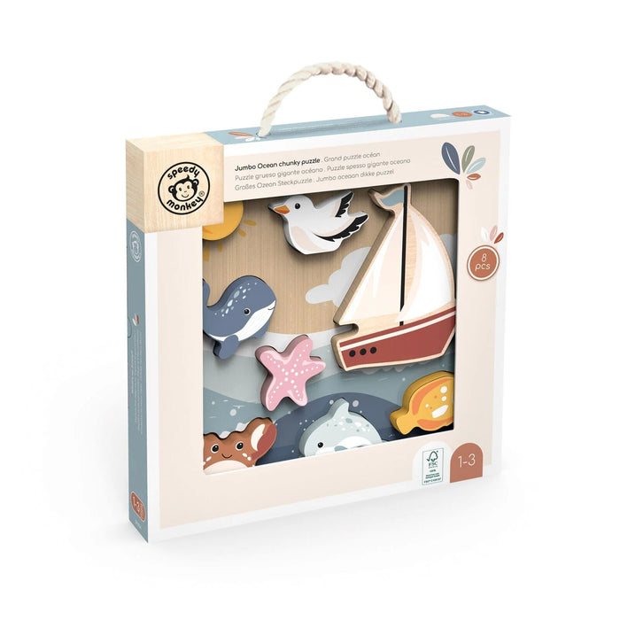 Speedy Monkey Chunky Puzzle Ocean