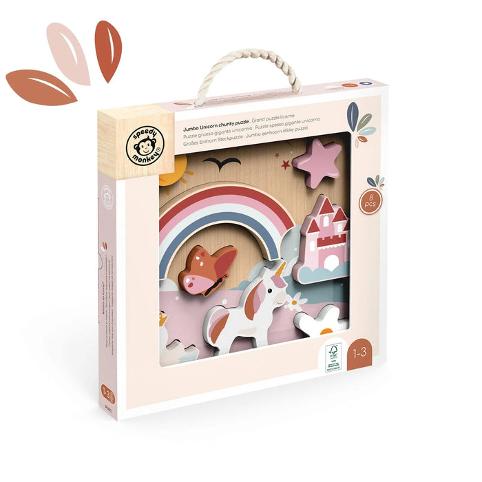 Speedy Monkey Chunky Puzzle Unicorn