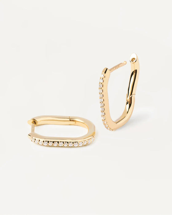 PDPAOLA Spike Earrings Gold