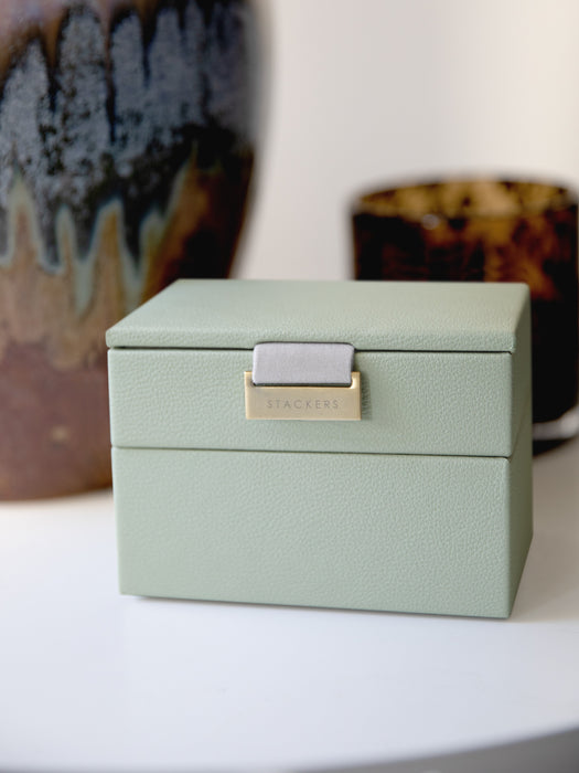 Stackers Sage Green Micro Jewellery Box