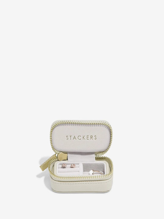 Stackers Oatmeal Zipped Travel Jewellery Box