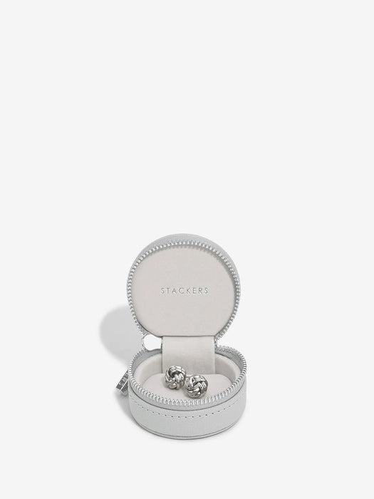 Stackers Oyster Travel Pebble Grey Jewellery Box