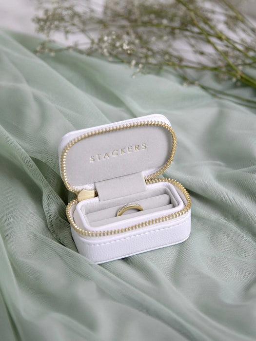 Stackers White Pebble Ring Box