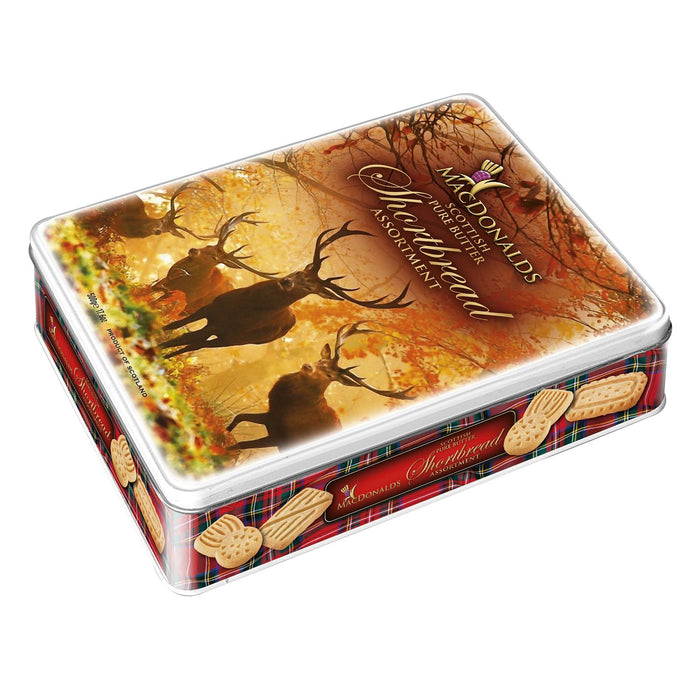 Stag Shortbread Shapes Biscuit Box