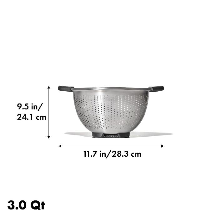 OXO Stainless Steel 3 qt./ 2.8L Colander